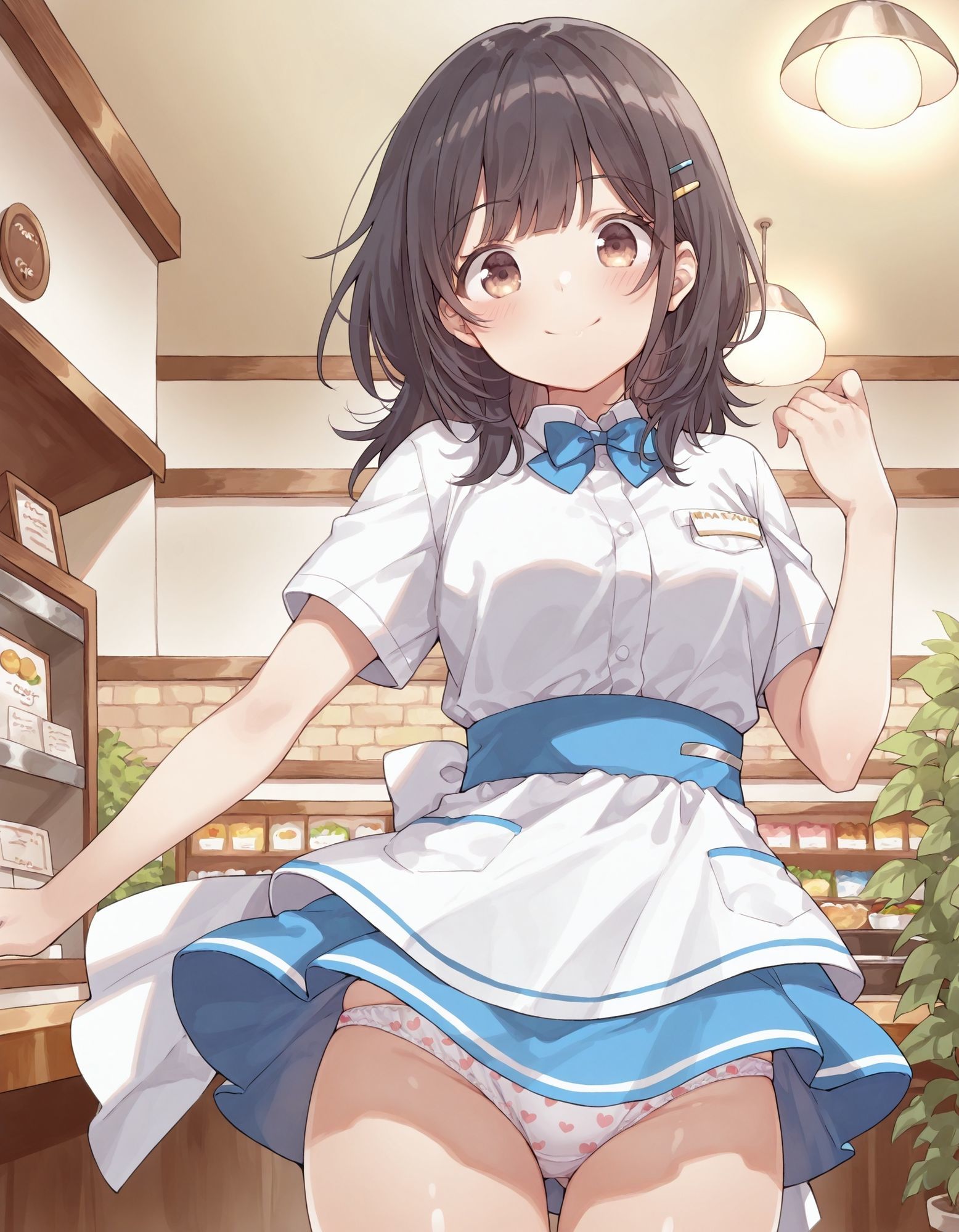 河〇まこのパンチラ〜ウェイトレス編〜 - サンプル画像 5