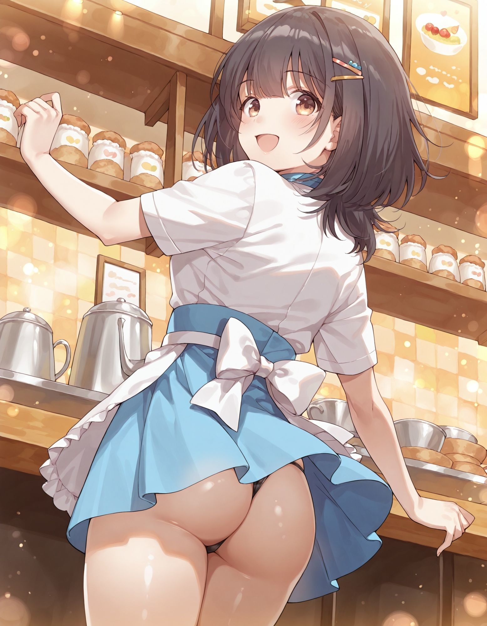 河〇まこのパンチラ〜ウェイトレス編〜 - サンプル画像 6