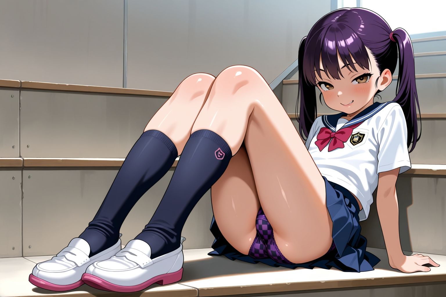 見せつけガールズ☆ツインテール階段編＋（プラス） - サンプル画像 8