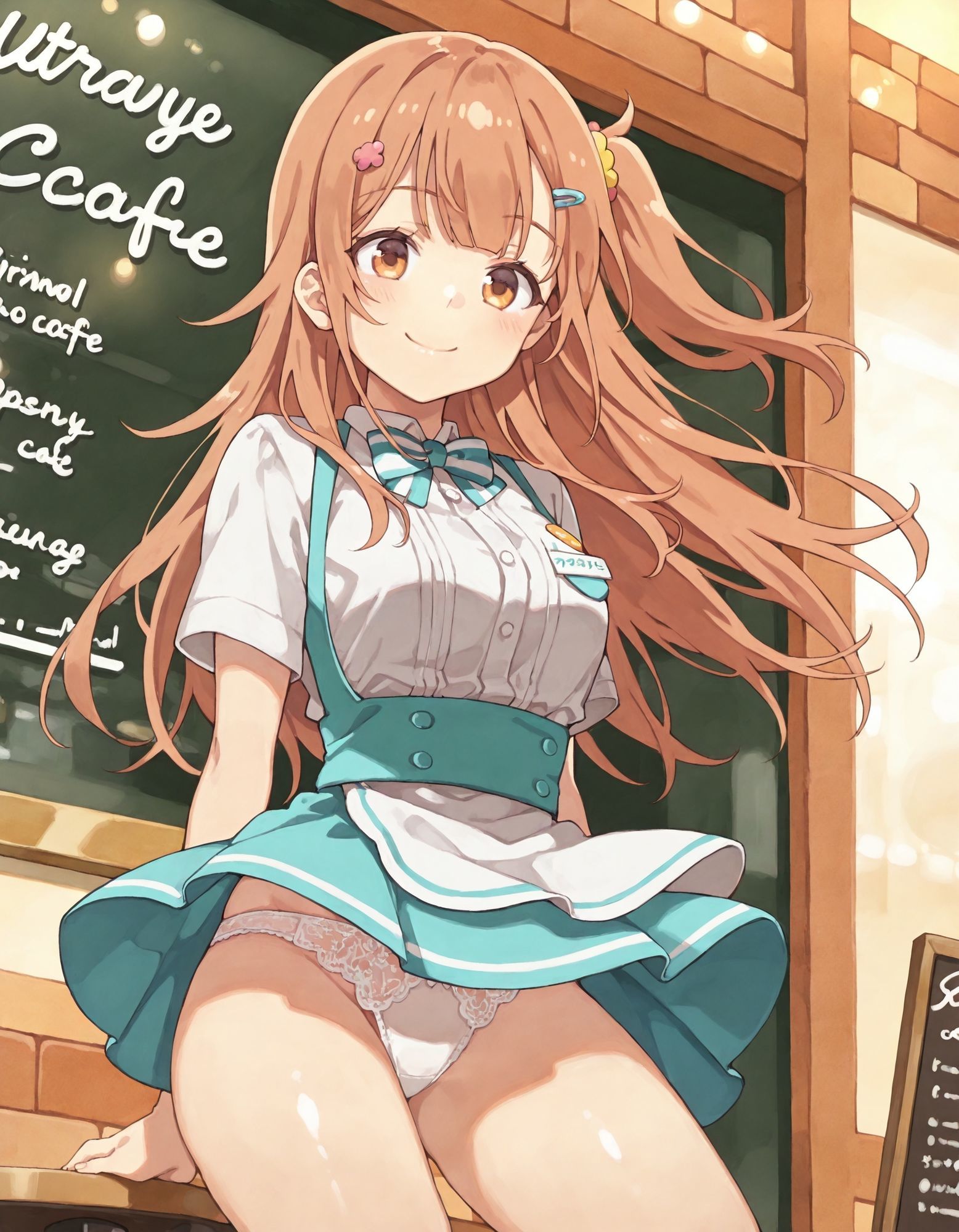 小〇しのんのパンチラ〜ウェイトレス編〜 - サンプル画像 2