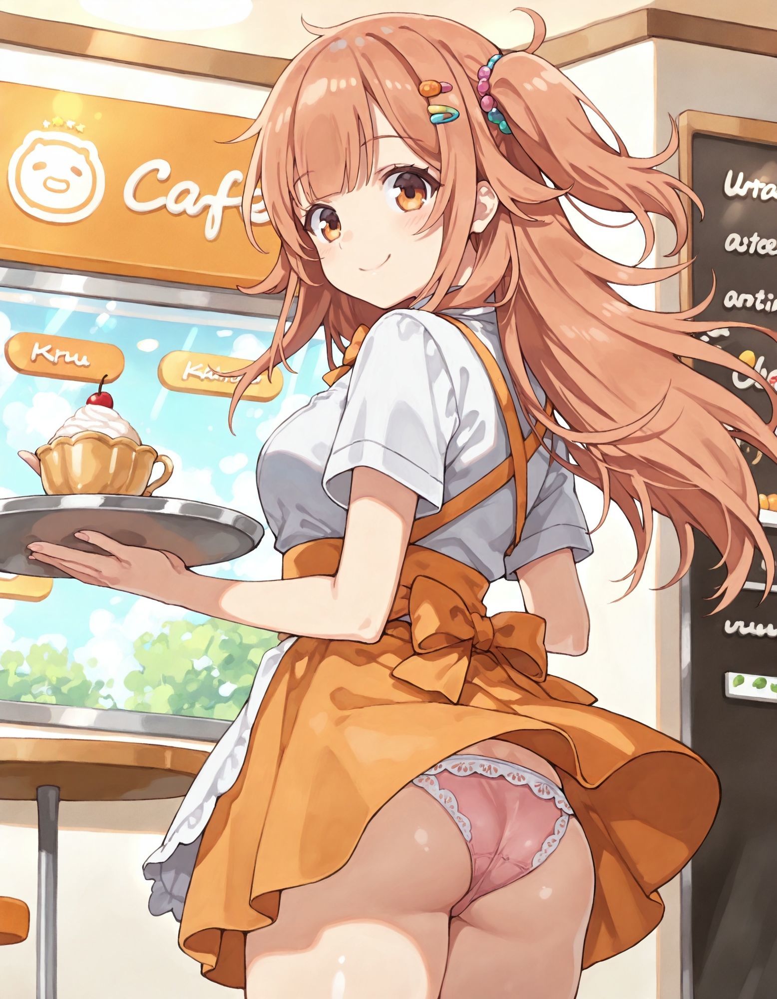 小〇しのんのパンチラ〜ウェイトレス編〜 - サンプル画像 3