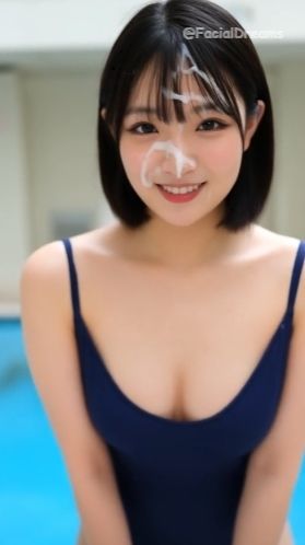 顔射後の余韻 - 水着編 Vol.2 - サンプル画像 1