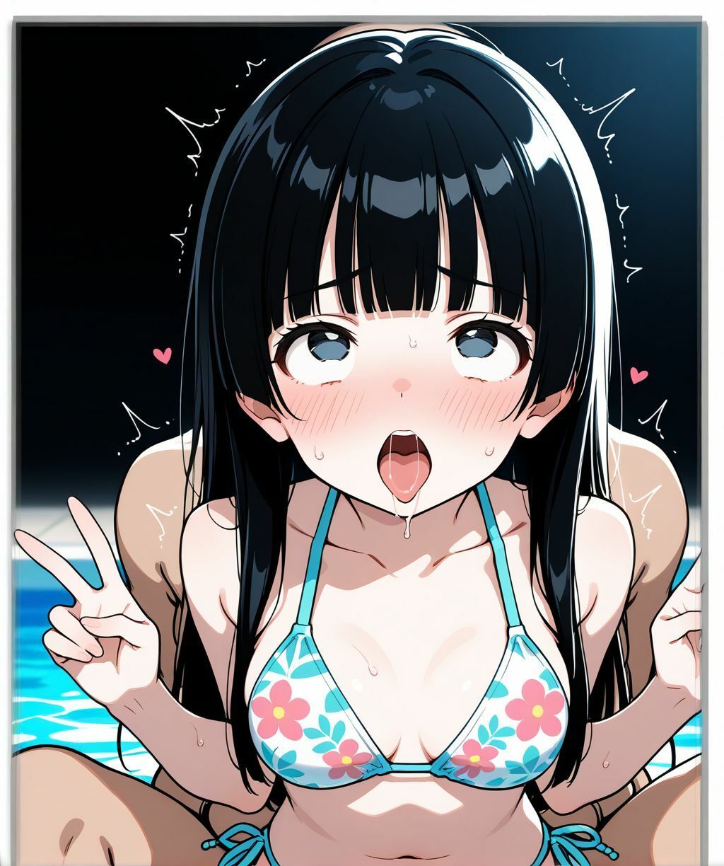 即落ちケツ穴NTR 強●ケツ穴妊娠プログラム始動 アヘ顔ダブルピース編 - サンプル画像 5