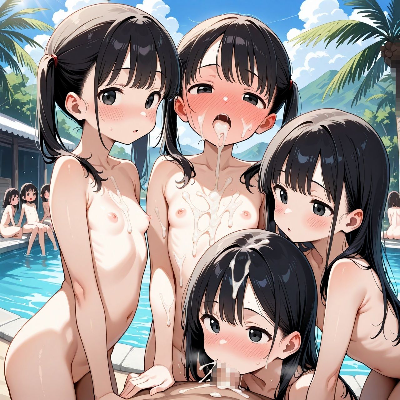 つるぺたビッチ【ハーレム学園 高画質 中出し R18】 - サンプル画像 6