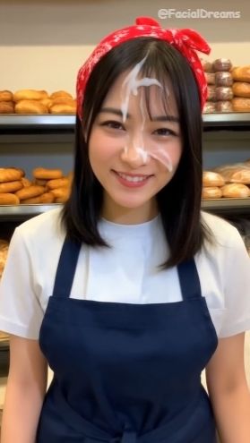 顔射後の余韻 - エプロン編 Vol.3 - サンプル画像 1