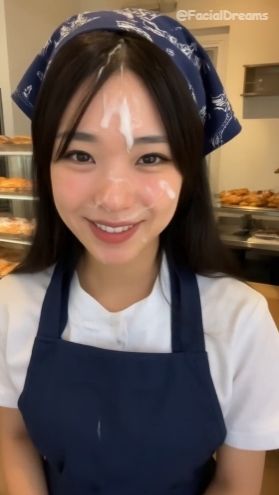 顔射後の余韻 - エプロン編 Vol.3 - サンプル画像 4