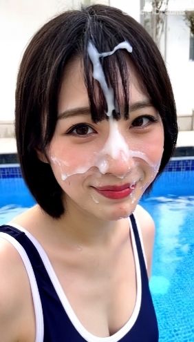 顔射後の余韻 - 水着編 Vol.3 - サンプル画像 2