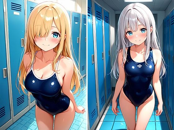 とある水泳部員達のえっちなストレッチ 更衣室編 - サンプル画像 2
