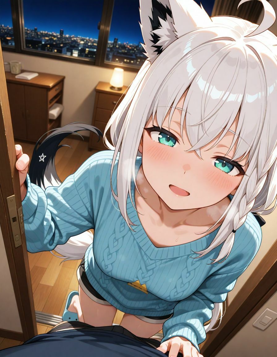 白〇フブキ  同棲彼女とお風呂えっち - サンプル画像 7