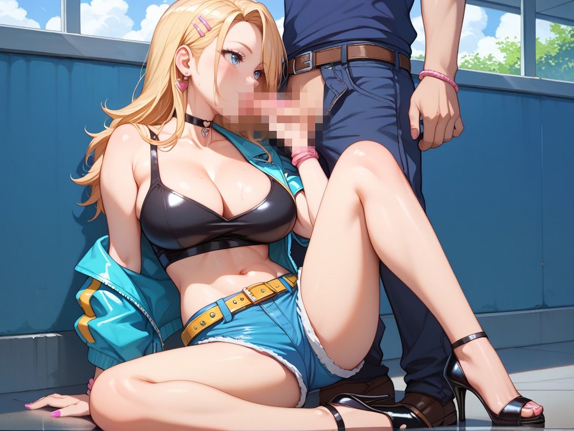 エロカワ爆乳白ギャル街中でハメ倒される - サンプル画像 1