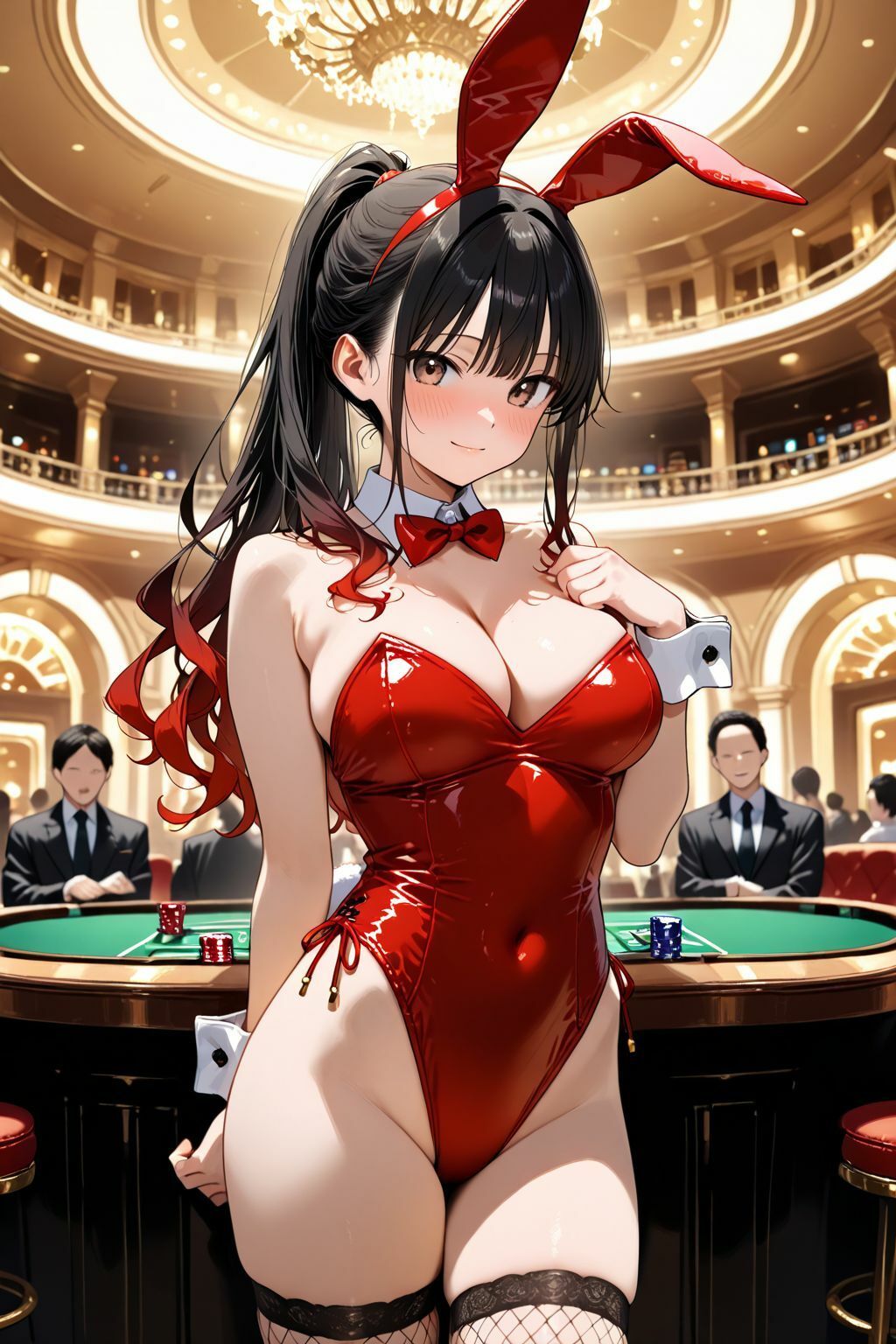 ディーラーに勝利するとバニーガールに中だしできるカジノに潜入してみた件 5 - サンプル画像 1