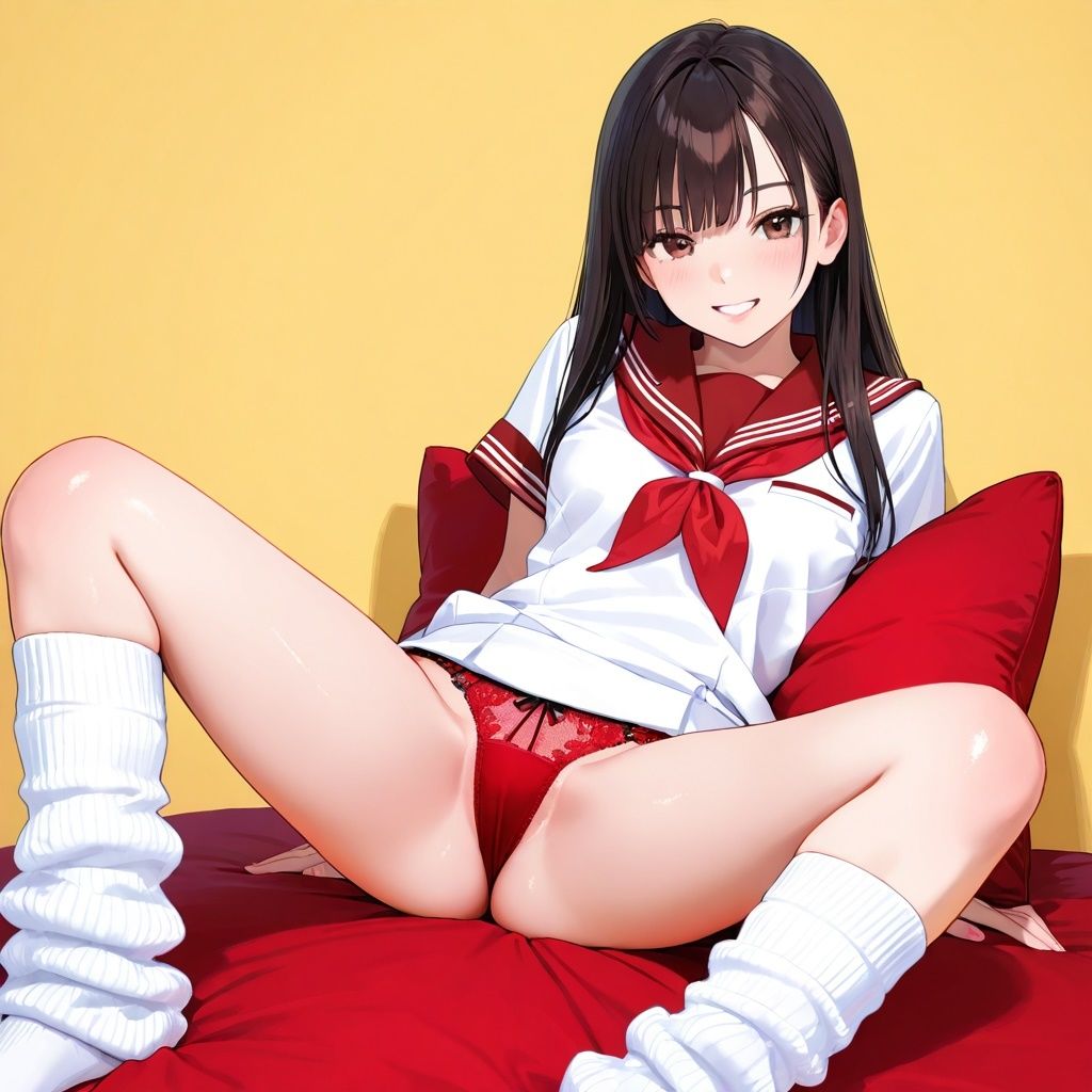 ルーズソックスJKのM字パンチラ  Vol.4 - サンプル画像 2