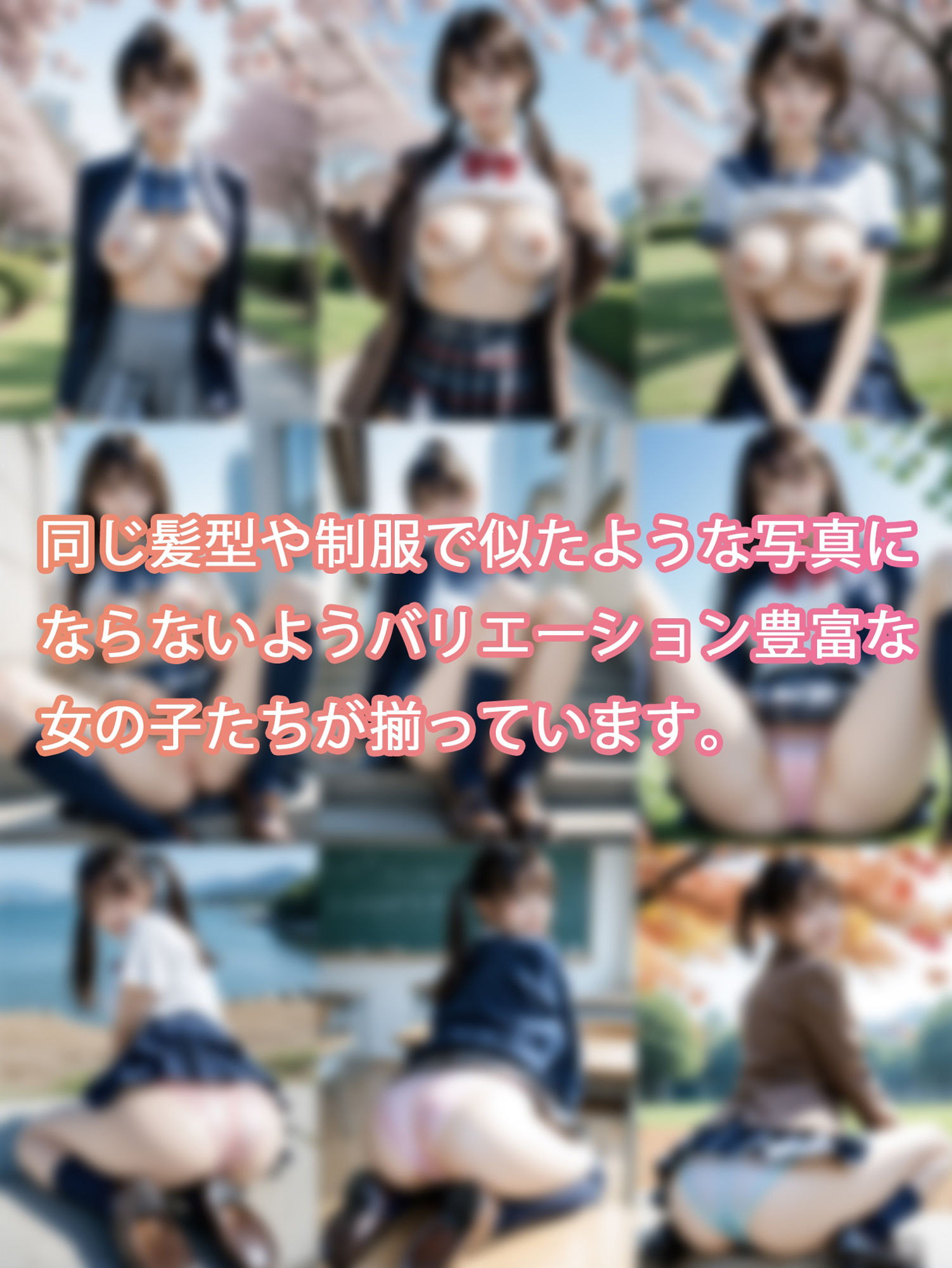 見せたがり女子校生 制服の誘惑 Vol.2 - サンプル画像 1