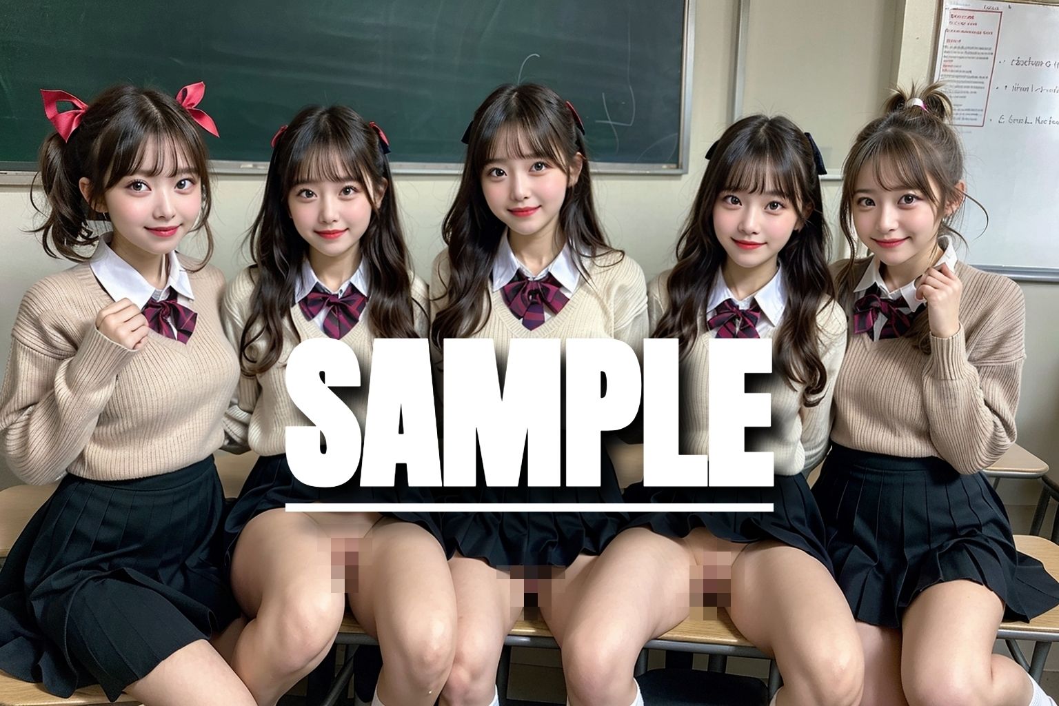 制服美少女  ノーパン鑑賞会part4 - サンプル画像 5