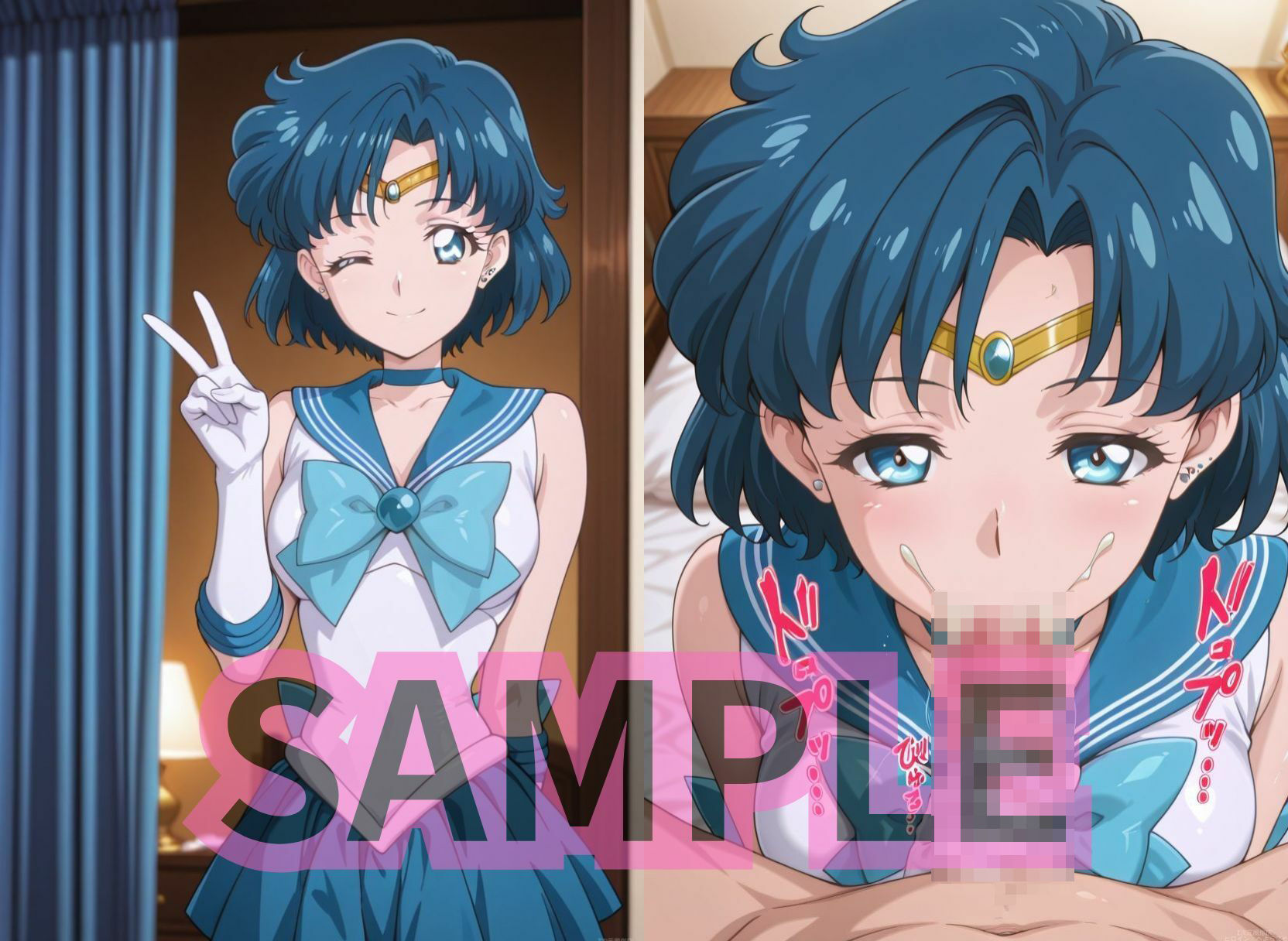 NNデリヘルセーラー○ーンです。月にかわって中出しのご褒美をお楽しみください。 - サンプル画像 3