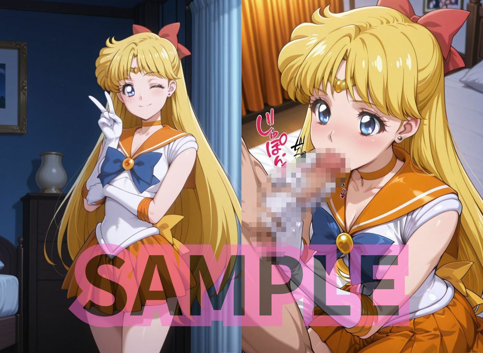 NNデリヘルセーラー○ーンです。月にかわって中出しのご褒美をお楽しみください。 - サンプル画像 9
