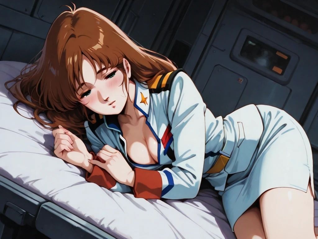 AIイラストCG集96  早〇未沙  ─ 戦火の艦内、彼女の秘めたる時間 ─ - サンプル画像 2