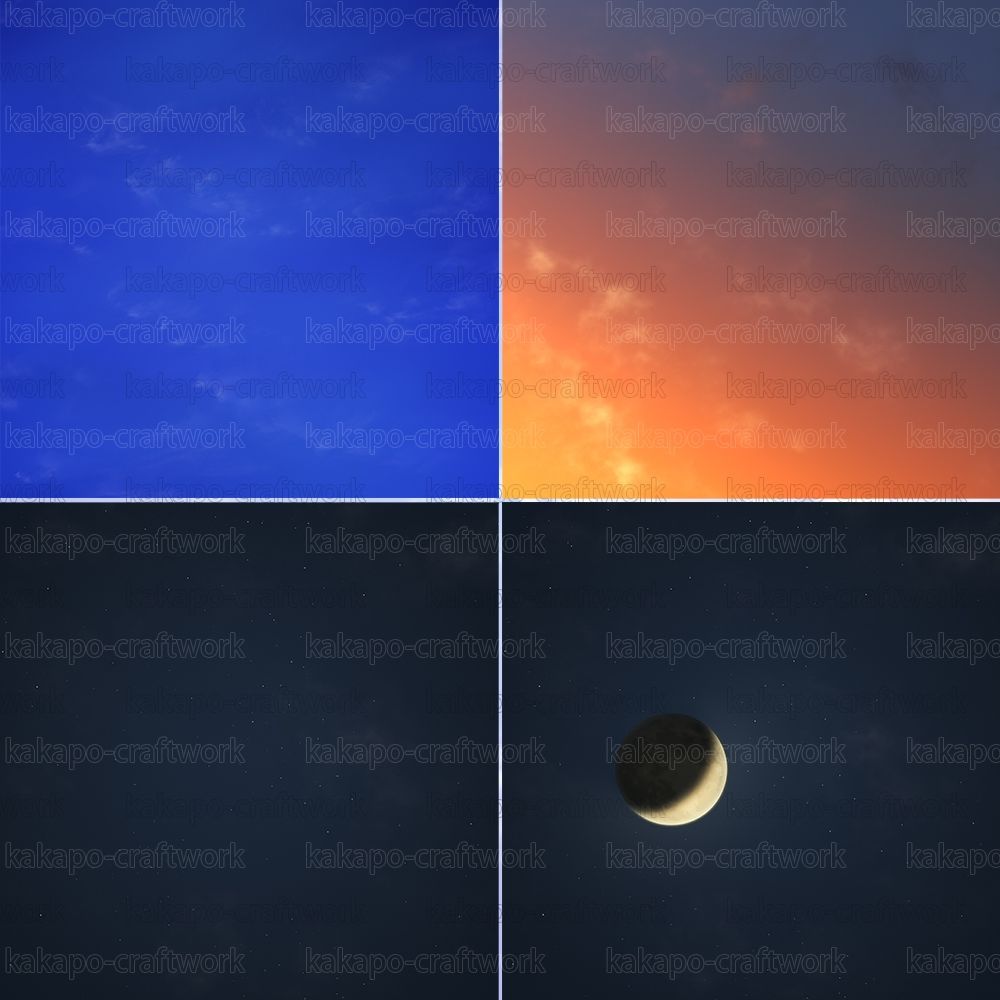 背景素材 見上げる空詰め合わせ - サンプル画像 2