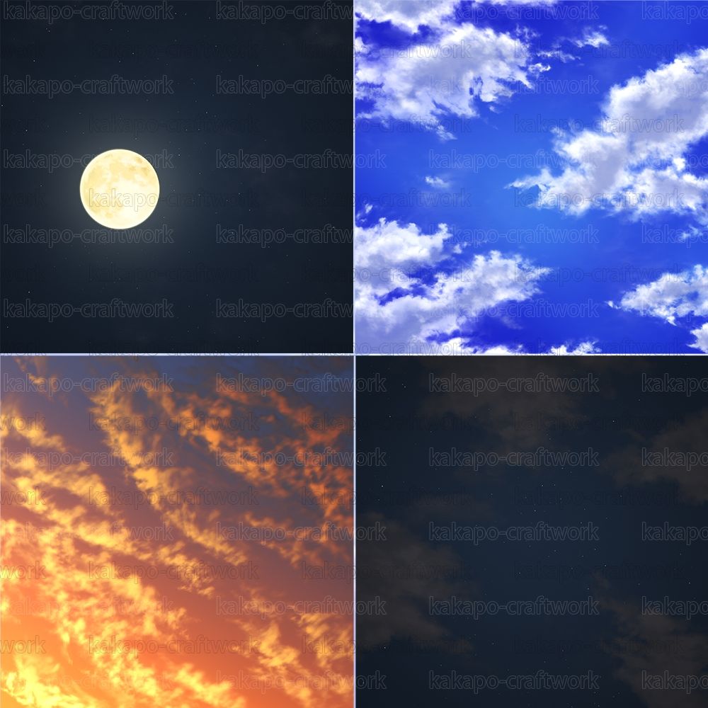 背景素材 見上げる空詰め合わせ - サンプル画像 3