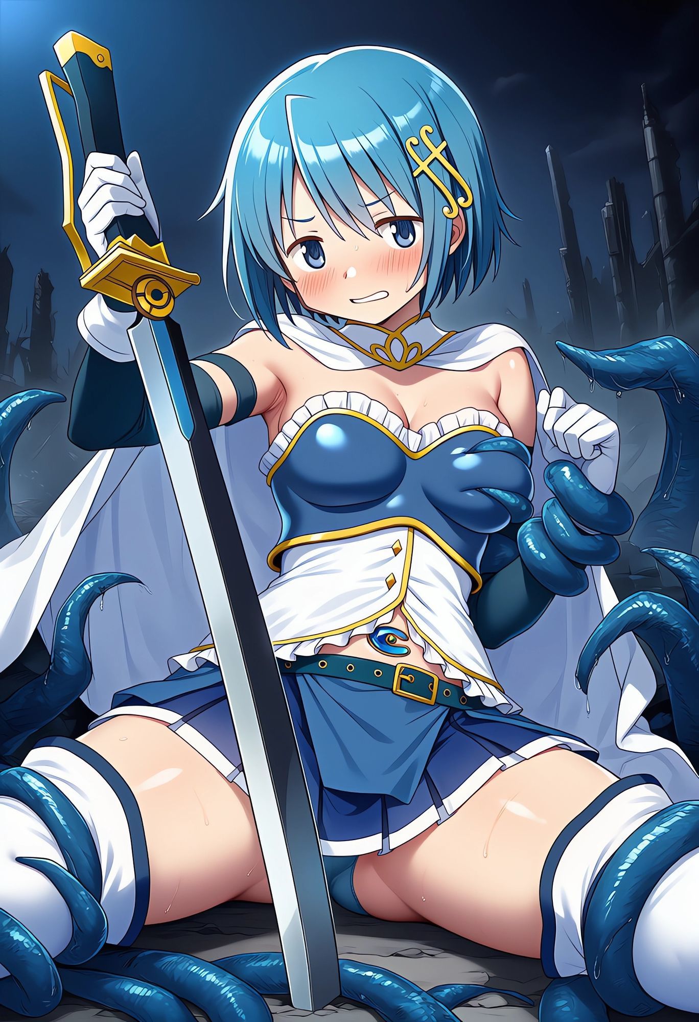 魔法少女触手えっちAIイラスト集 - サンプル画像 3