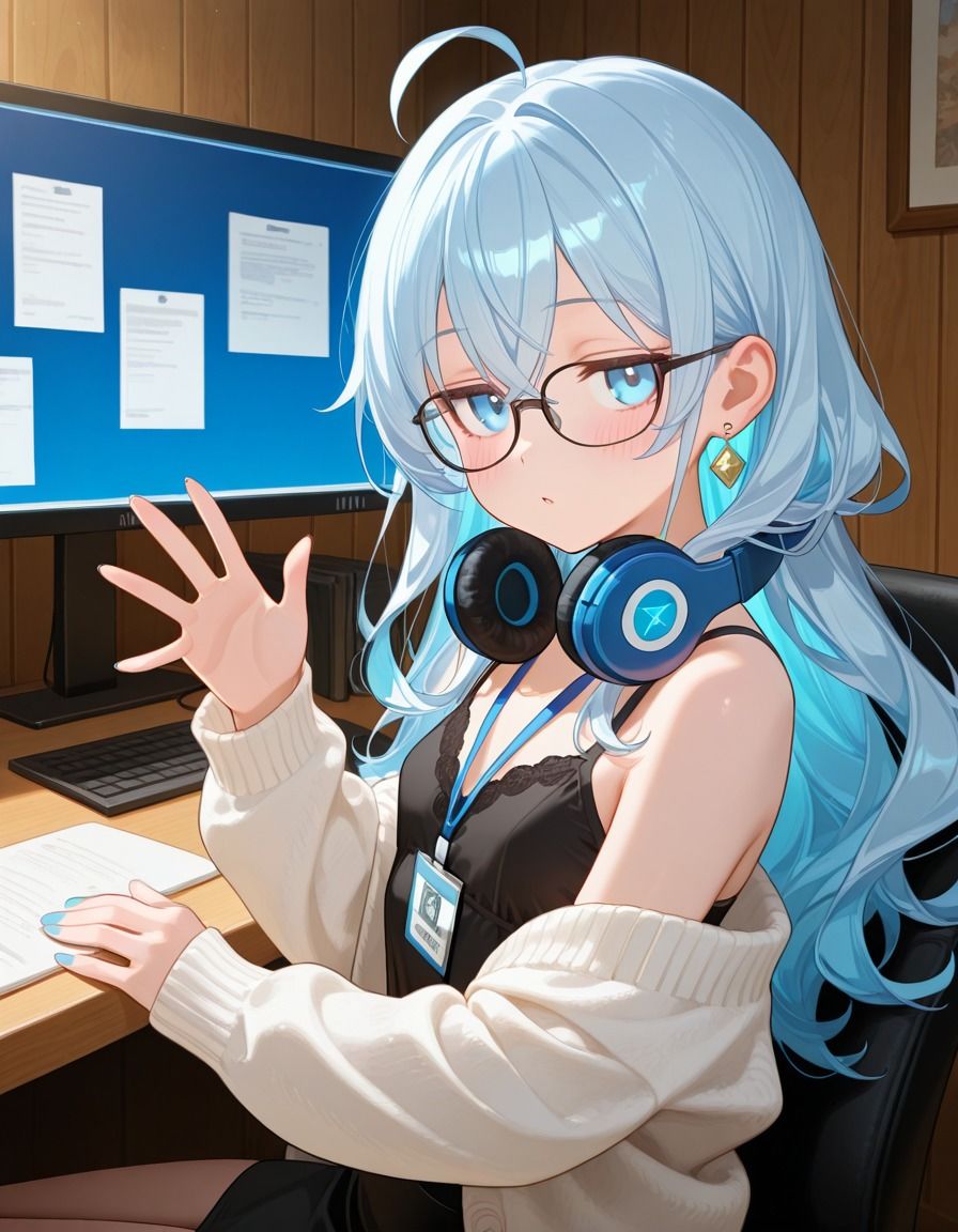 OL男の娘の残業ひとりえっち - サンプル画像 3