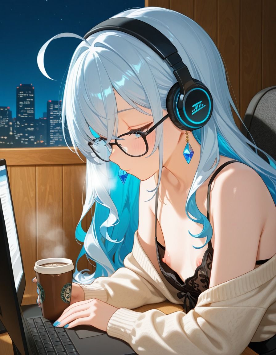 OL男の娘の残業ひとりえっち - サンプル画像 5