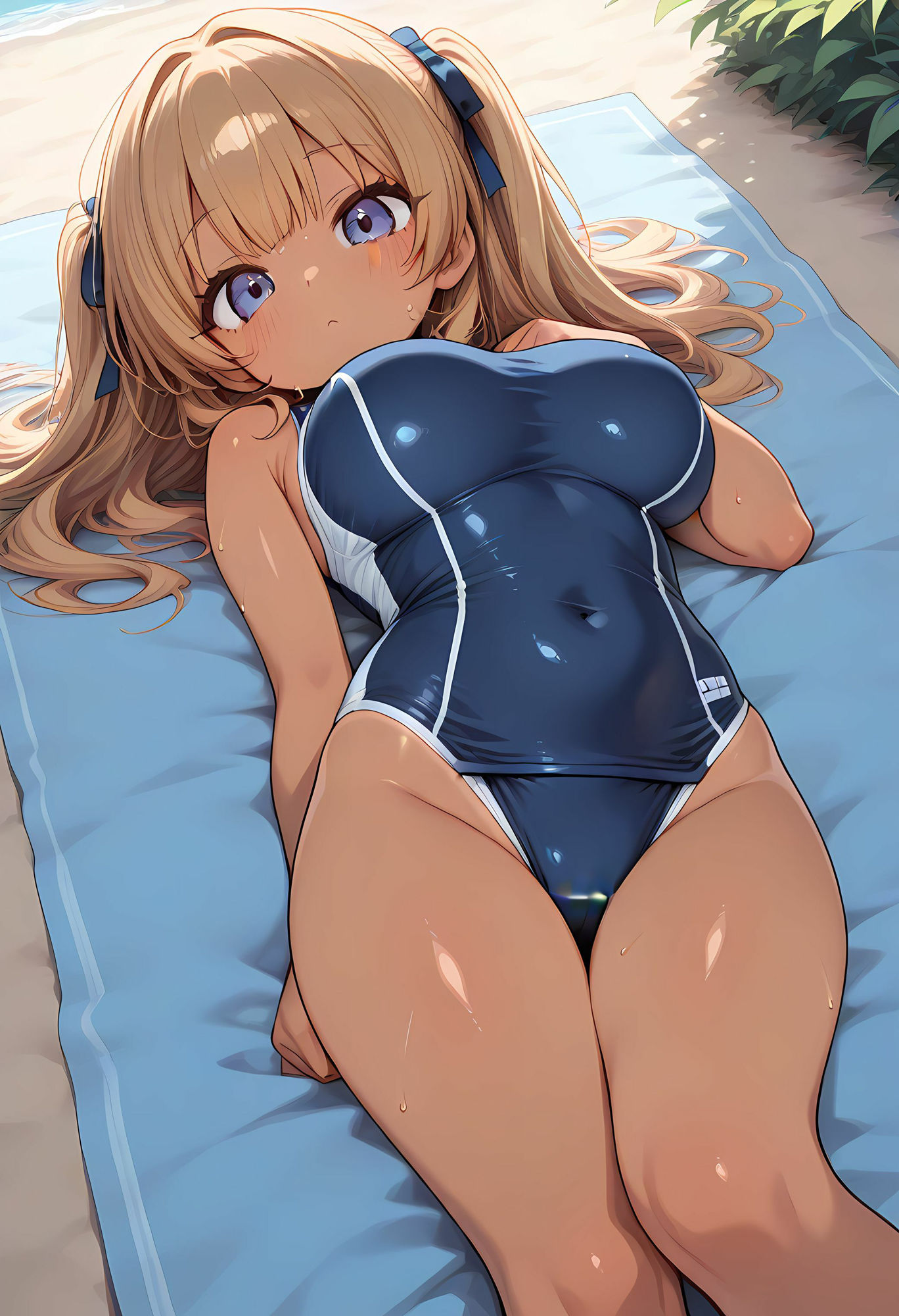 日焼けした巨乳ギャルに興奮して生挿入したら最高だった  「お兄さんてエッチ上手ですね」 - サンプル画像 4