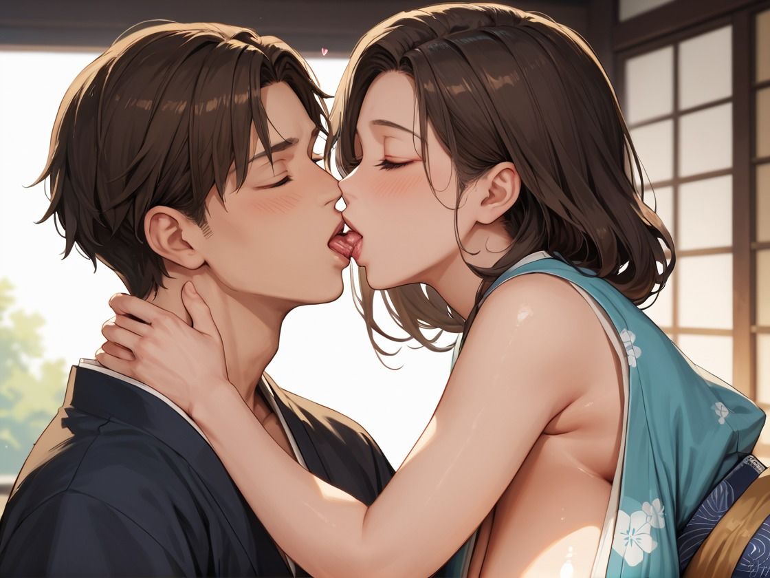 温泉旅館で密着セックス〜出張先で上司と深まる不貞愛〜 - サンプル画像 1