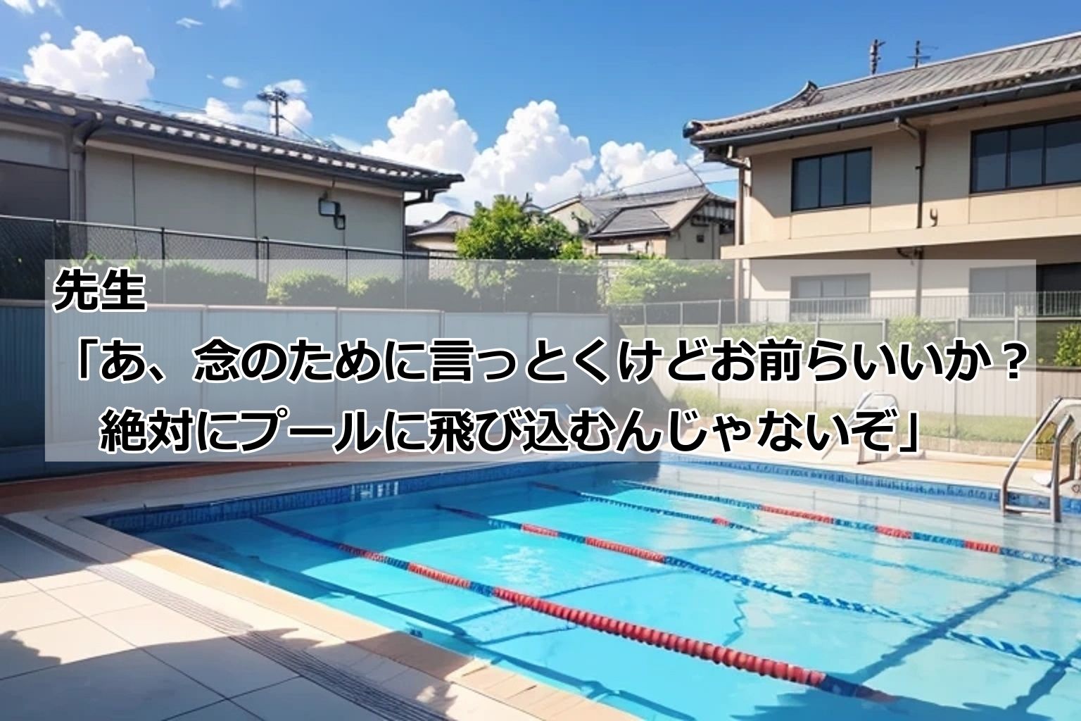 もうすぐプール開き！〜服着たままで飛び込んじゃえ（はーと）〜 - サンプル画像 1