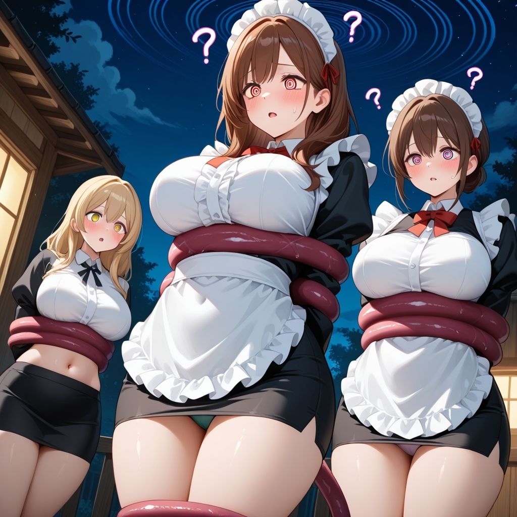 フェチコレVol.115 触手に捕まりパンチラしながら拘束されるメイドハーレム【枚数250枚】 - サンプル画像 7