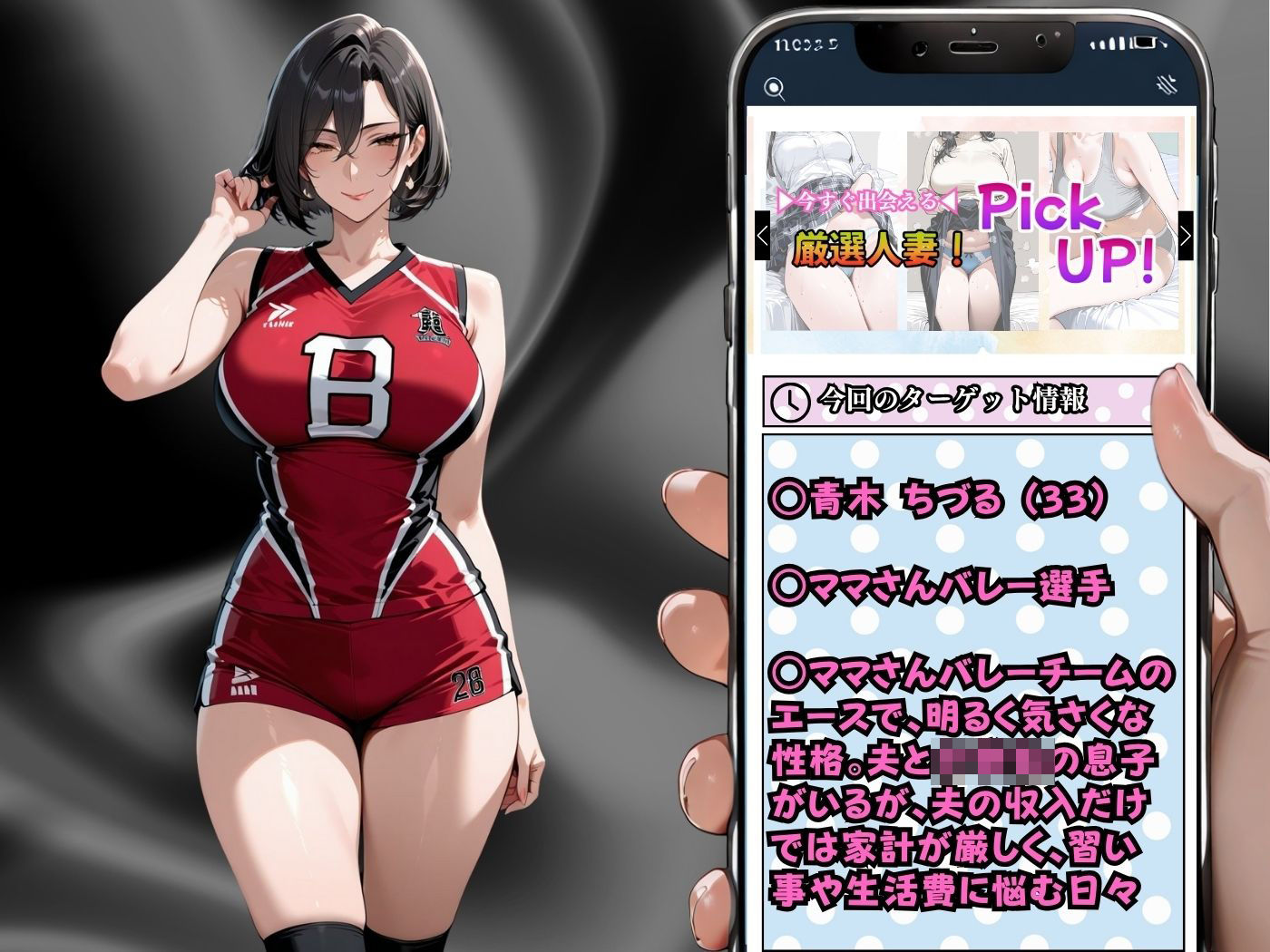 【セリフ入有】肉感人妻種付け〜締まりの良いバレーママさんを夫よりデカちんで快楽堕ち〜 - サンプル画像 2