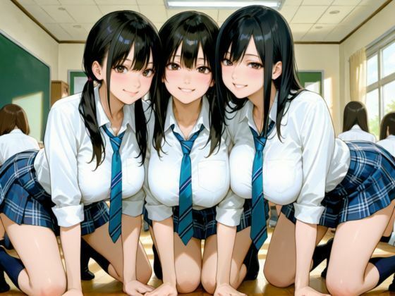 放課後は淫乱JKたちの生ハメ乱交天国 - サンプル画像 8