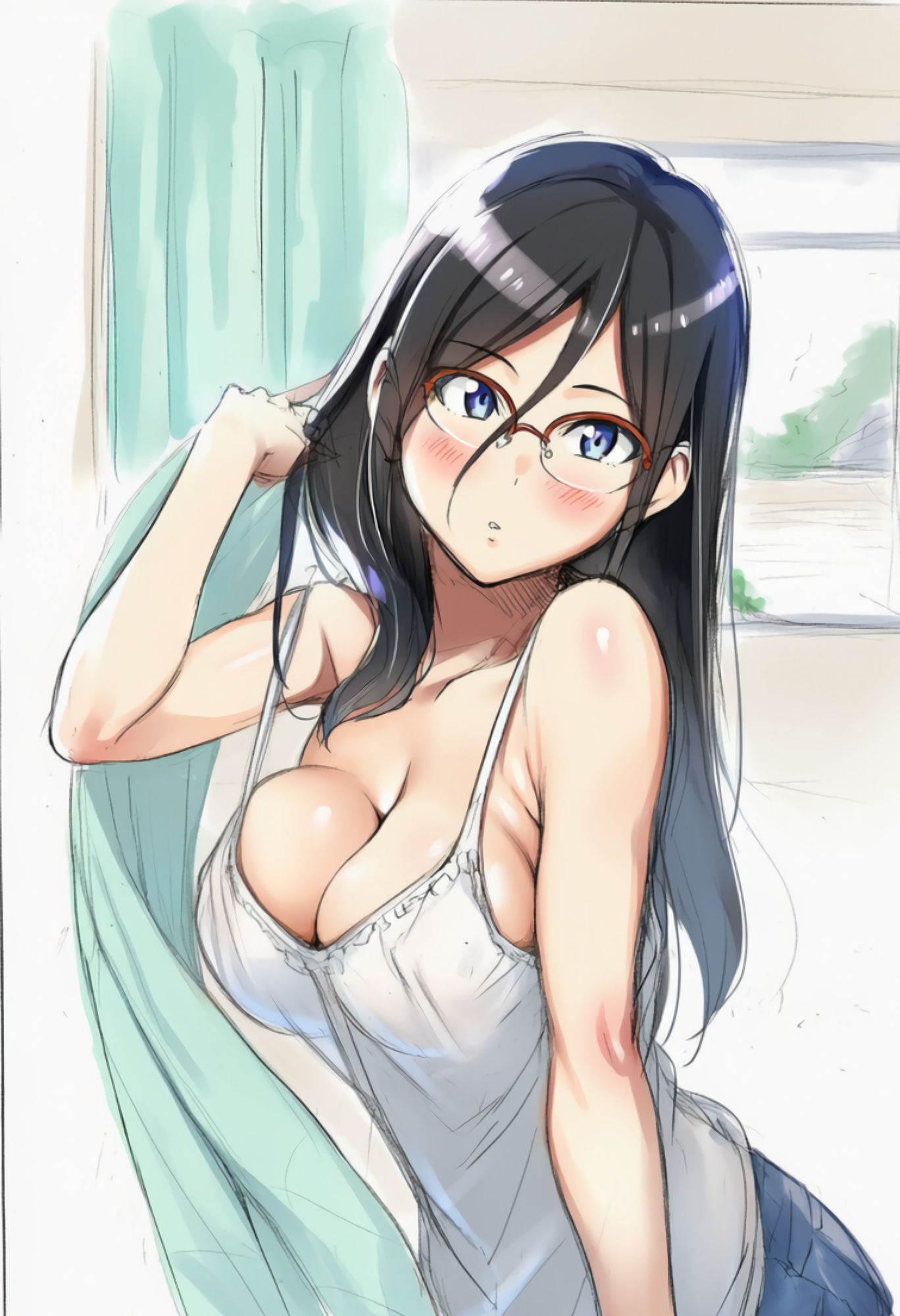 田〇あ〇か先輩のお風呂オナニー  手書き風画像集 - サンプル画像 1