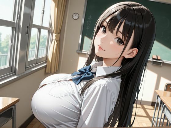 淫乱学園  巨乳JKの制服脱がして特別種付け授業 - サンプル画像 1
