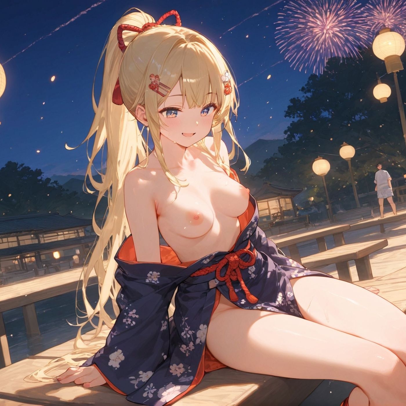 浴衣、、、どう？【浴衣美少女三の外出編厳選CG500枚収録】 - サンプル画像 1