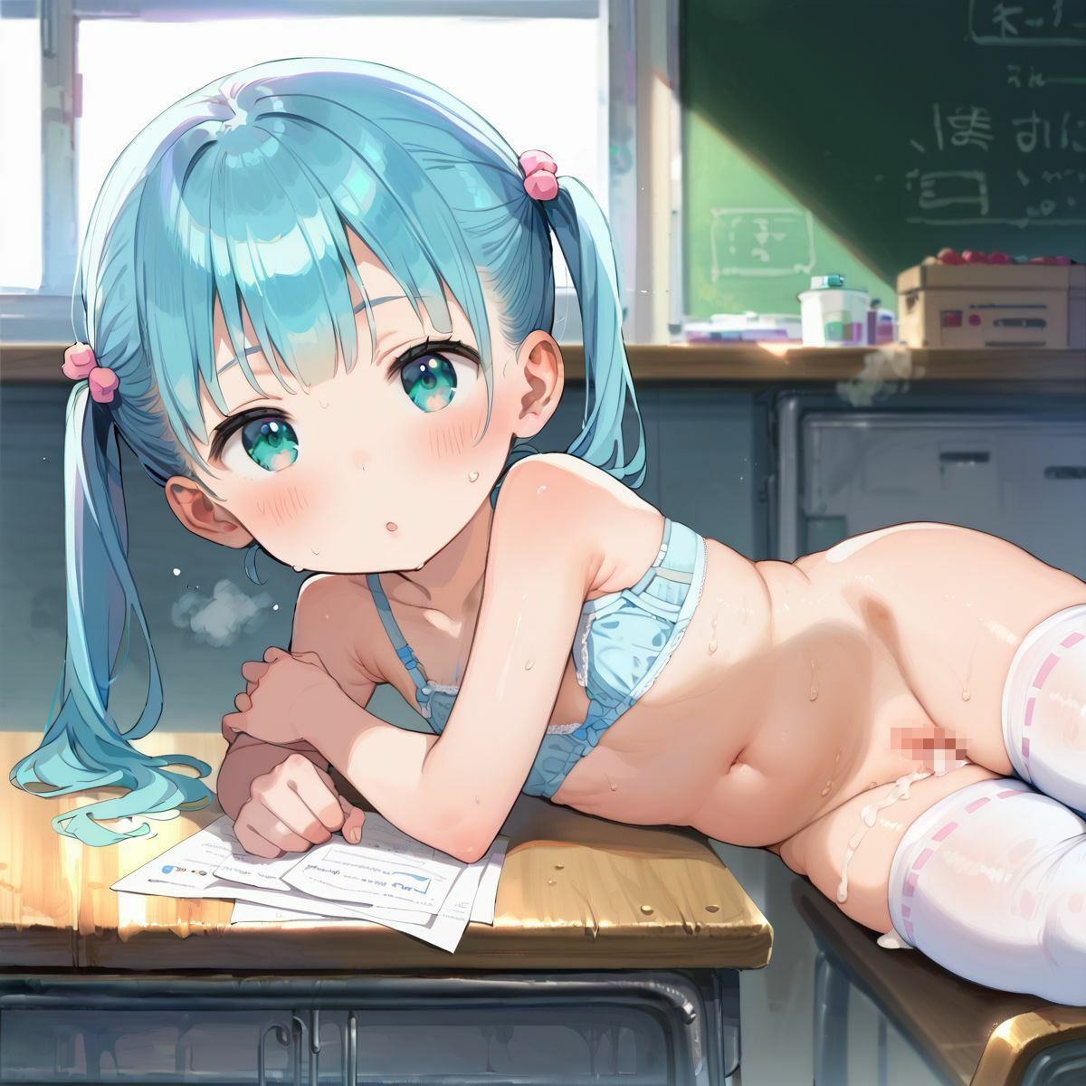 純粋無垢なちっぱい少女は白下着しか着ない06 - サンプル画像 8