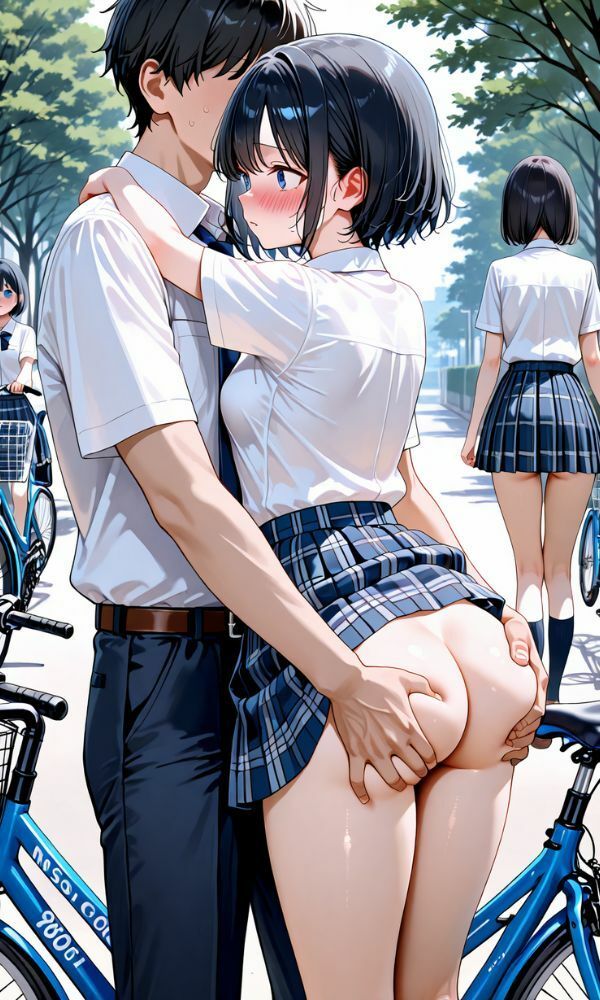 クラス美女が野外中出し  〜どんな場所でも開放的なS◯X〜 - サンプル画像 3