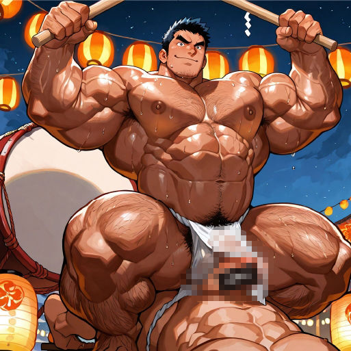 ガチムチ・マッチョ・ガチポチャゲイCG集60-褌・祭特集 - サンプル画像 6