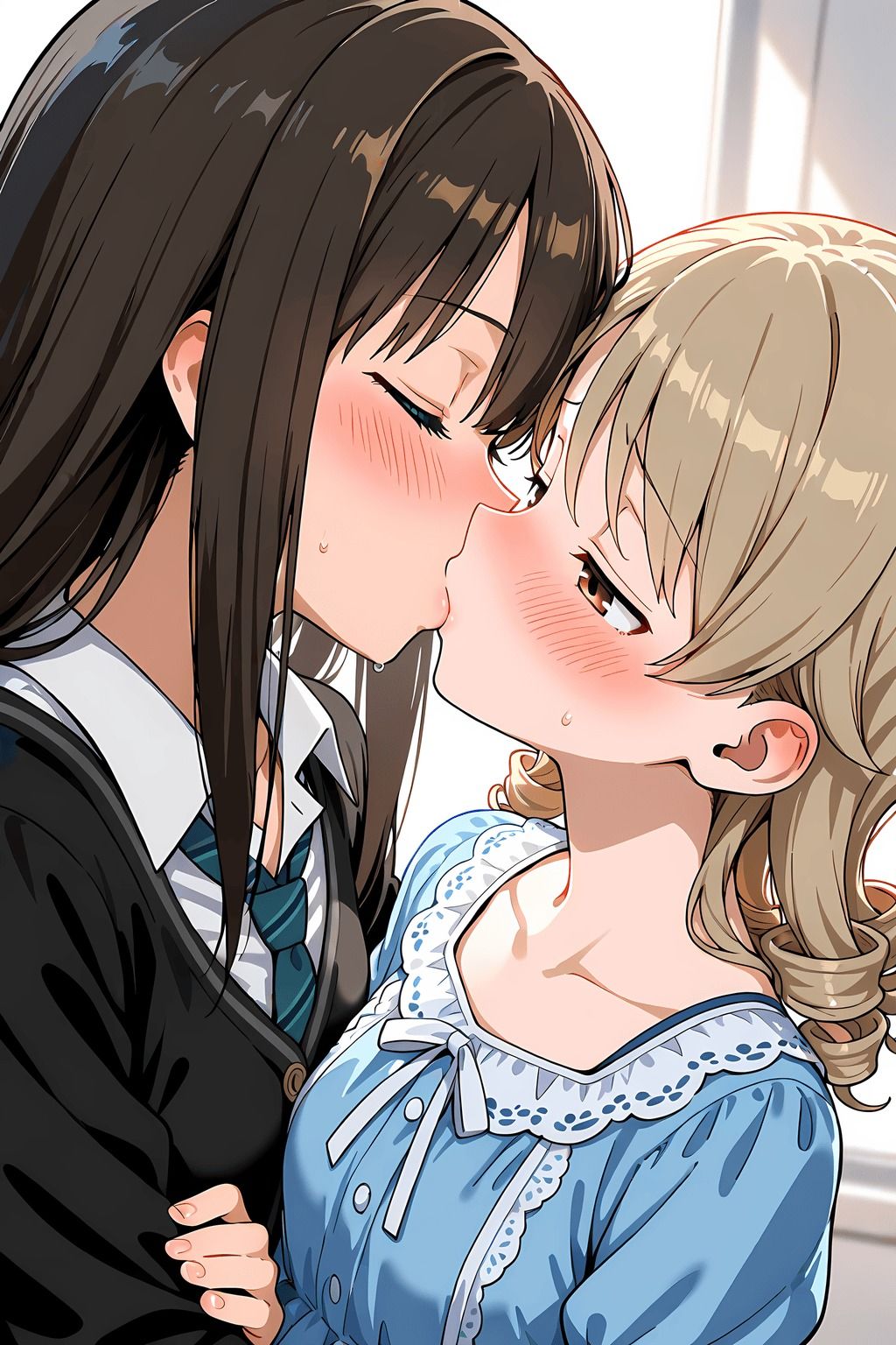 渋〇凛と森久〇乃々のイチャらぶエッチ本 - サンプル画像 4