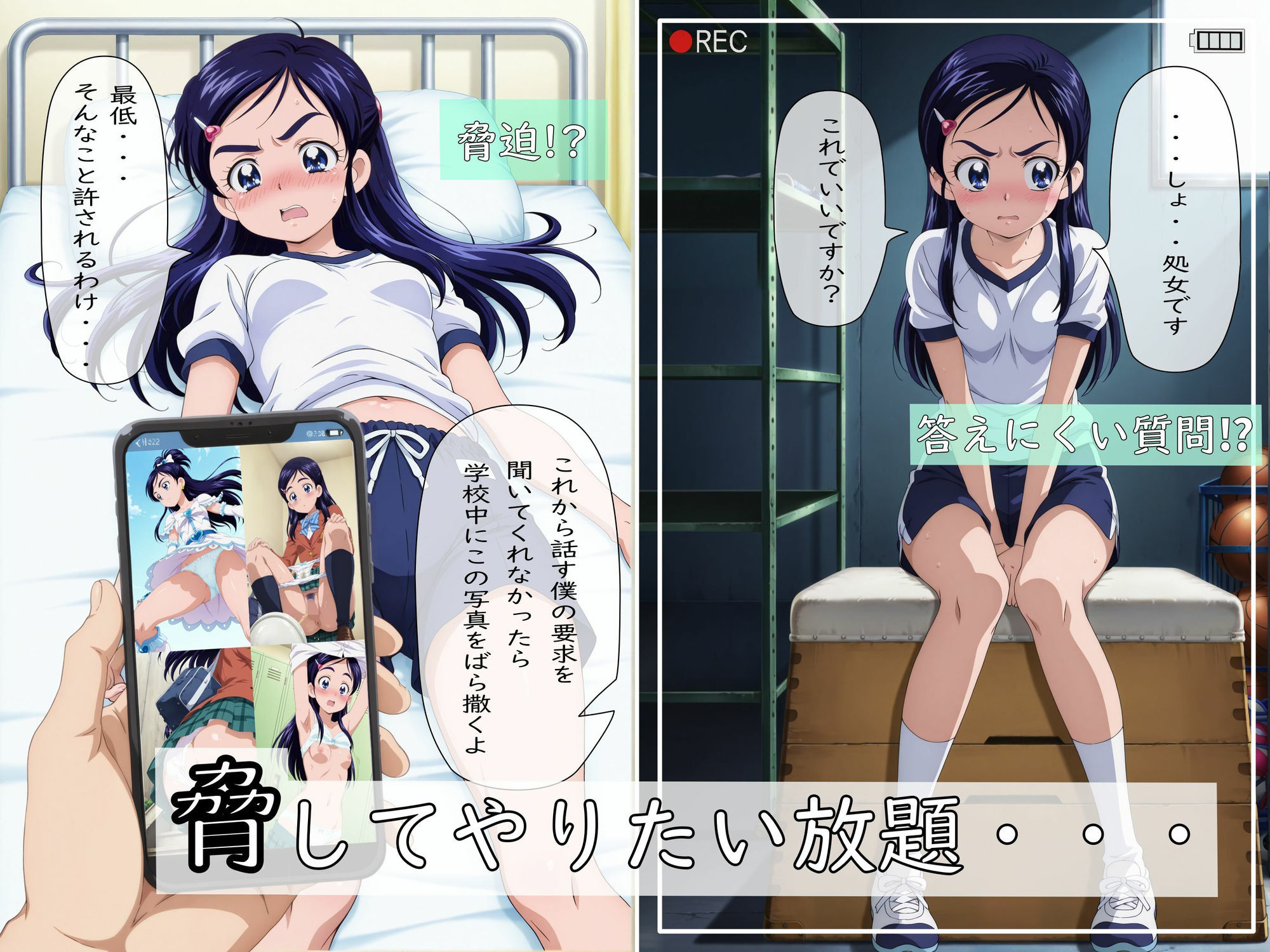 【ストーリーCG集:総CG枚数215枚】透明人間になってほのかちゃんを盗撮して脅してみた！（後編） - サンプル画像 3