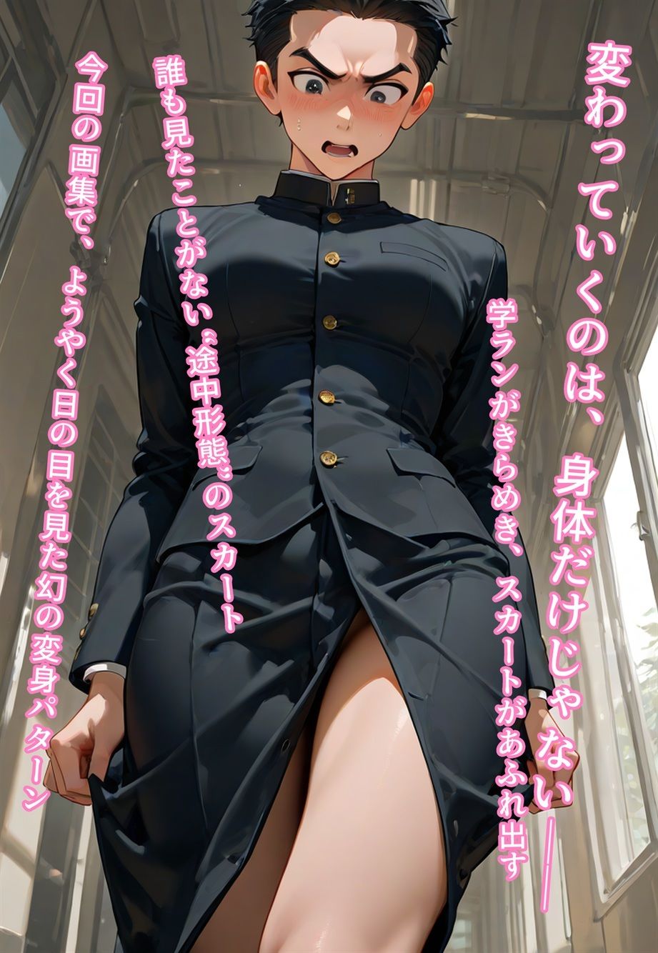 全校女体化★100円画集 〜セーラー裁きの舞台裏〜 - サンプル画像 2