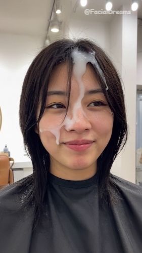 顔射後の余韻 - ヘアサロン編 Vol.1 - サンプル画像 2