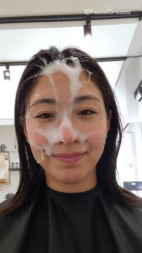 顔射後の余韻 - ヘアサロン編 Vol.1 - サンプル画像 3