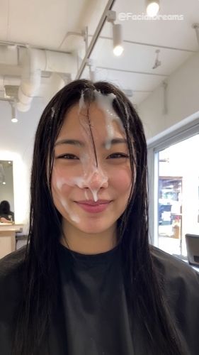 顔射後の余韻 - ヘアサロン編 Vol.1 - サンプル画像 4