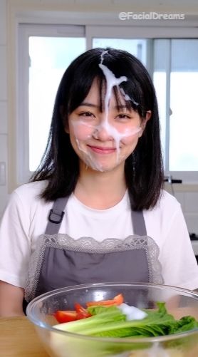 顔射後の余韻 - エプロン編 Vol.4 - サンプル画像 3