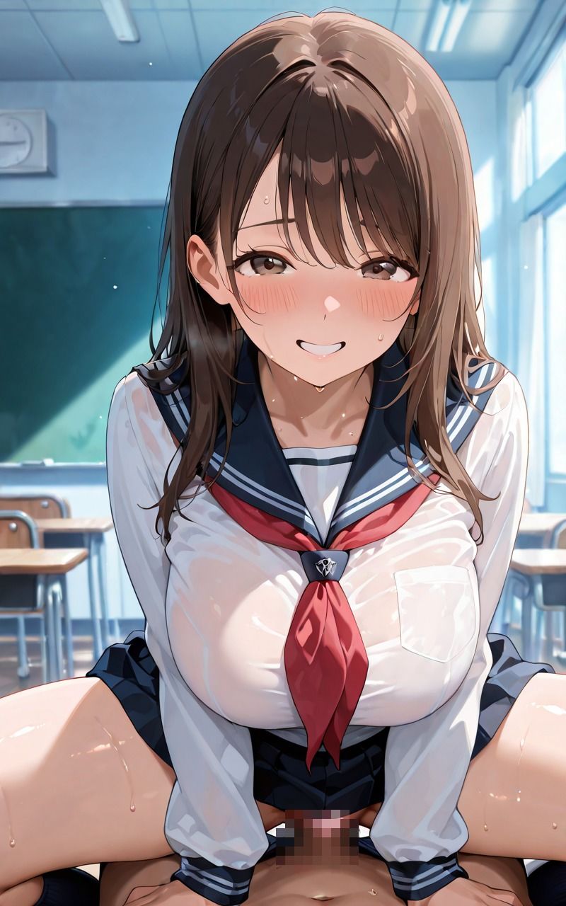 巨乳な女子校生にブルマを着せて性指導 - サンプル画像 10