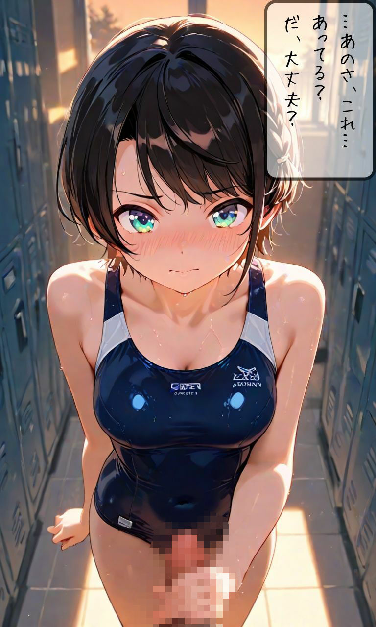 大空〇バル  放課後のスク水いちゃらぶえっちCG集（セリフあり） - サンプル画像 4