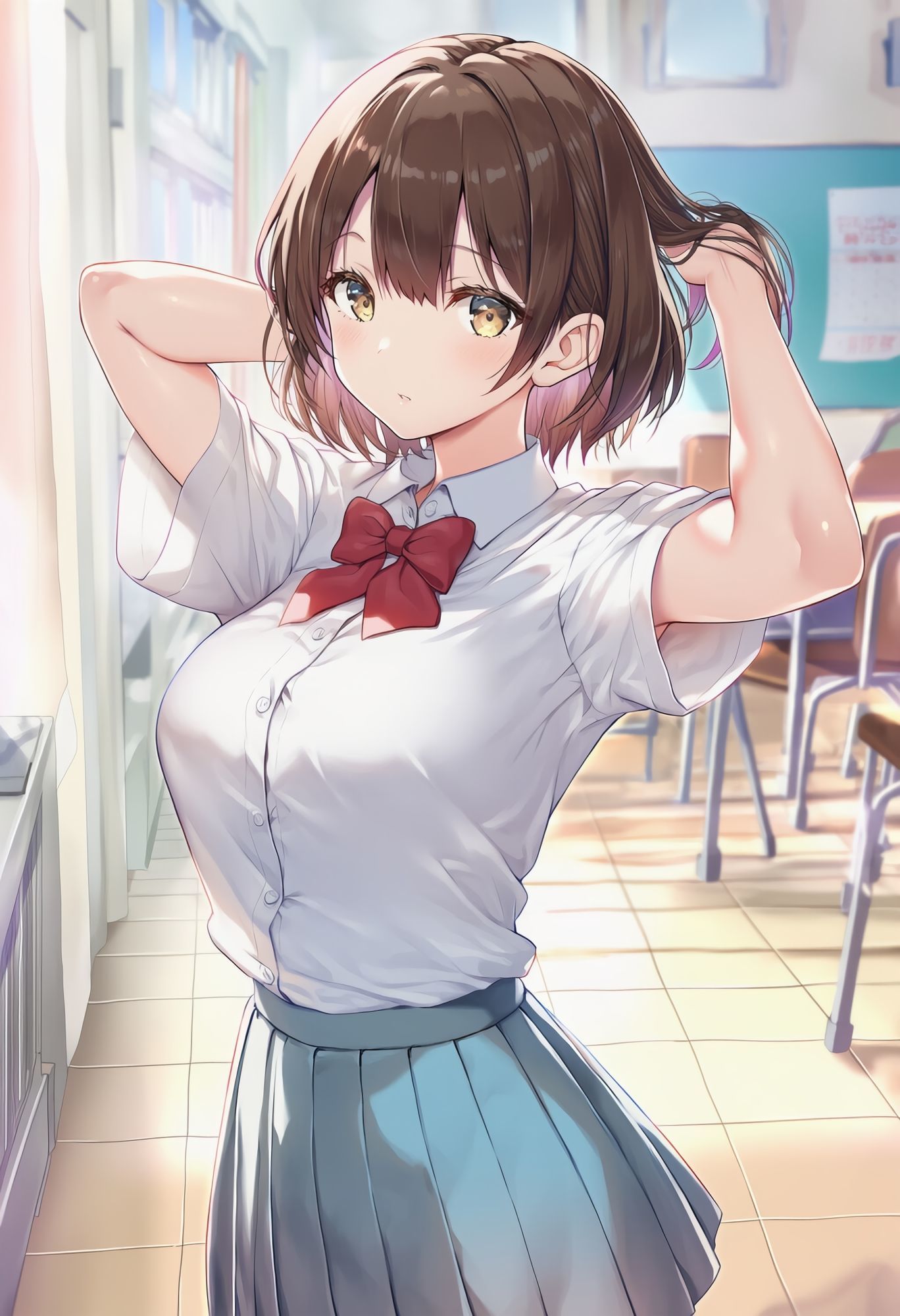 クラスで一番可愛い女の子の恥ずかしい聖水！ - サンプル画像 1