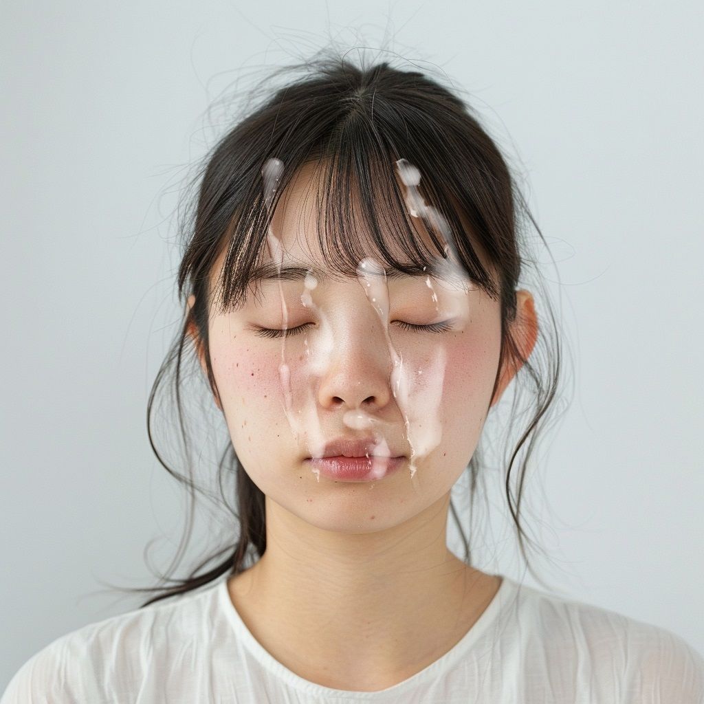 100人の顔射図鑑 - サンプル画像 4