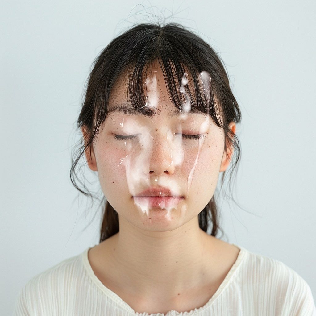 100人の顔射図鑑 - サンプル画像 6